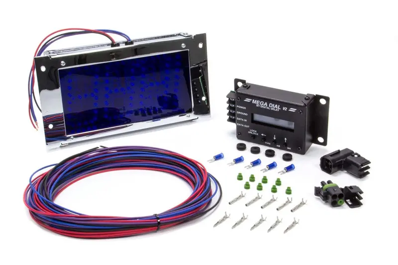 Mega Dial Board - Black W/Blue Leds 1