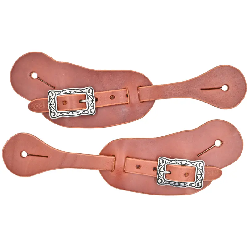 Men's Buckaroo Spur Straps With Floral Buckle 1