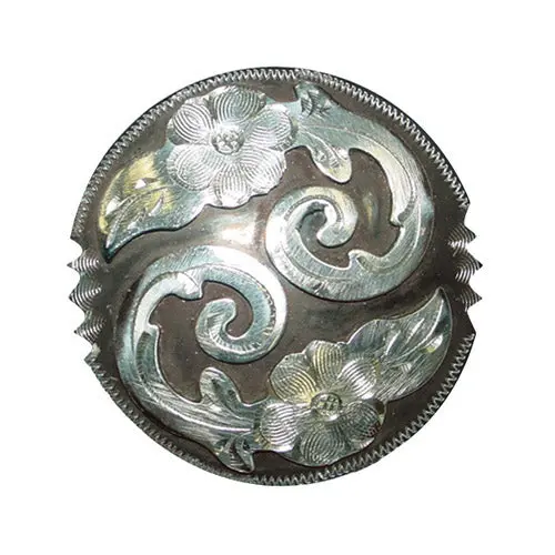Metalab 1-1/2" Antique Floral Concho 1