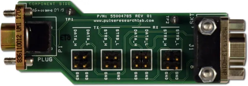 Micro-D9 to SpaceWire Breakout Board (PR-L-SWBOB)