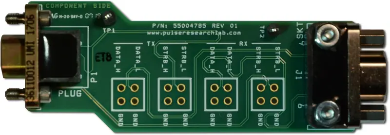 Micro-D9 to SpaceWire Breakout Board (PR-L-SWBOB)