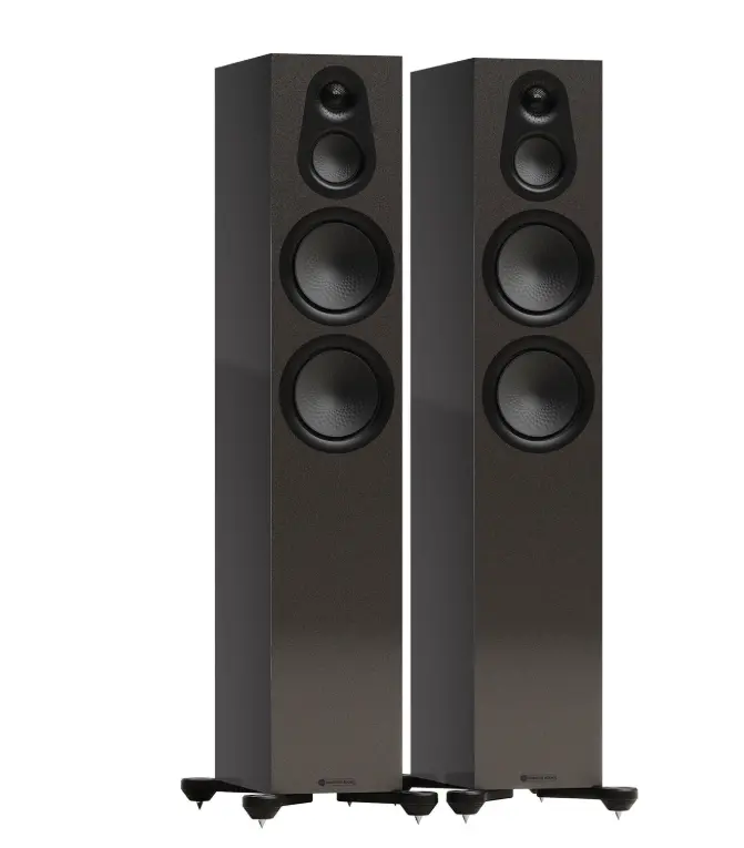 Monitor Audio Silver 300 7G Limited Edition - Floorstanding Speakers -Carbon Black Metallic - Pair 1