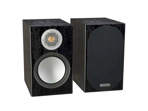 Monitor Audio Silver 50 Bookshelf Loudspeakers - Black Oak - Pair 1