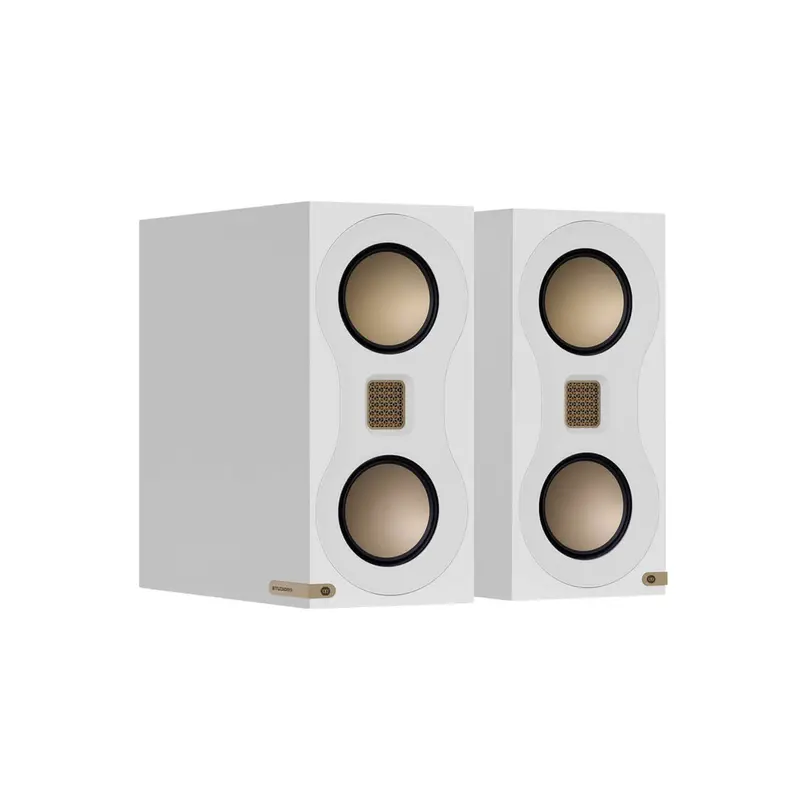 Monitor Audio Studio 89 Bookshelf Loudspeakers -- White 1