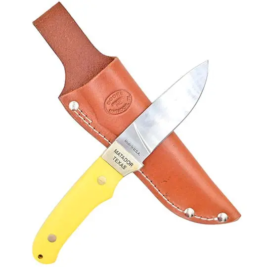 Moore Maker Drop Point Hunter Knife With Sheath- 8 1/4" 1