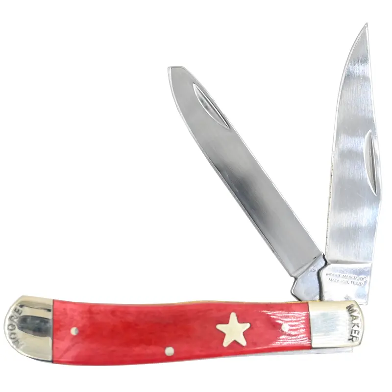 Moore Maker Red Bone Trapper Texas Knife 1