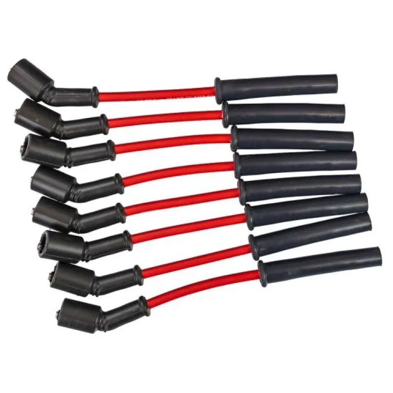 Moroso 97-13 Chevy Corvette 5.7L/6.0L/6.2L Ultra 350 8Mm Multi-Angle Boot Spark Plug Wire Set - Red 1