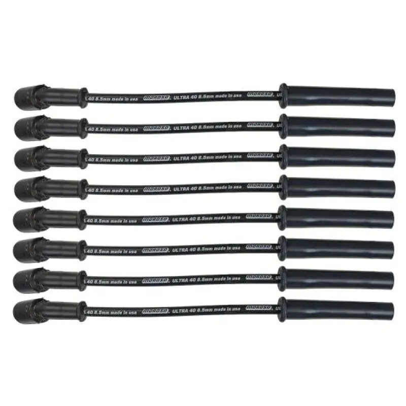 Moroso 99-13 Gm Ls/Lq 4.8/5.3/5.7/6.0/6.2L Ultra 40 8.5Mm Multi-Angle Boot Spark Plug Wire Set - Blk 1