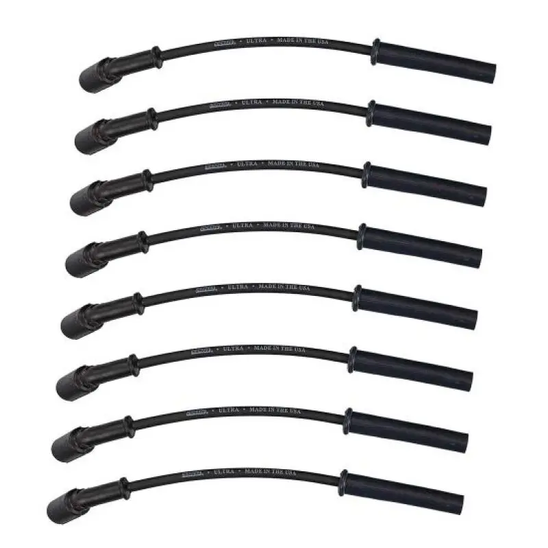 Moroso 99-13 Gm Ls/Lq 4.8/5.3/5.7/6.0/6.2L Ultra350 8Mm Multi-Angle Boot Spark Plug Wire Set - Black 1