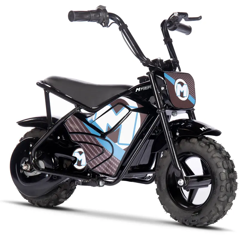Mototec 24V 250W Electric Mini Bike Black 1