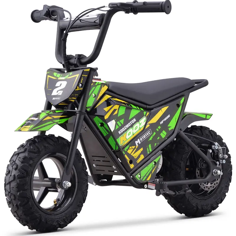 Mototec 24V 250W (Hp120e) Electric Powered Mini Bike Green 1