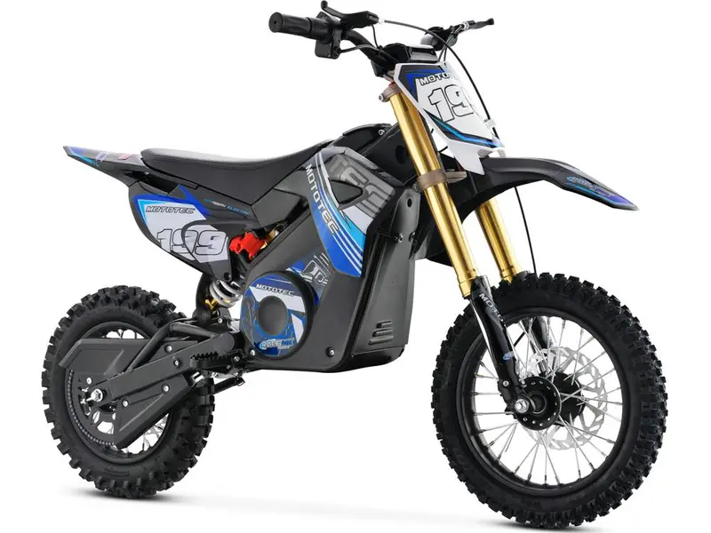 Mototec 36V Pro Electric Dirt Bike 1200W Lithium Blue 1