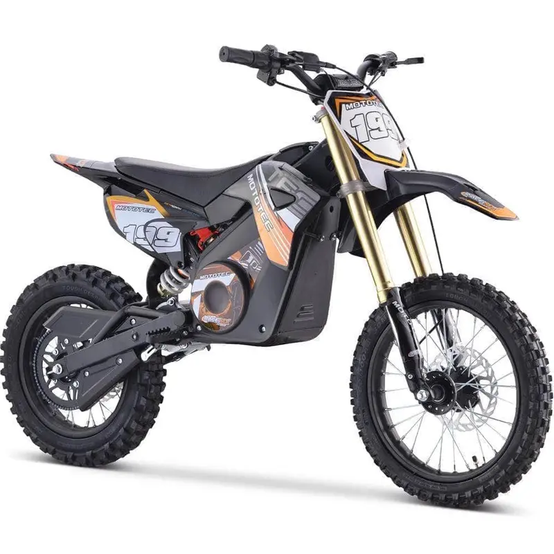 Mototec 48V Pro Electric Dirt Bike 1800W Lithium, 13Ah, Brushless, Front And Rear Suspension 1