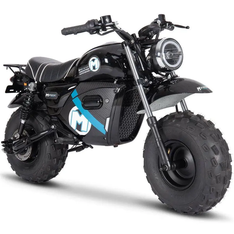 Mototec 60V 1500W Electric Powered Mini Bike Lithium - Brushless Hub Motor, Twist Throttle, All-Terrain, Hydraulic Brakes, Full Suspension, Max Load 220 Lbs 1