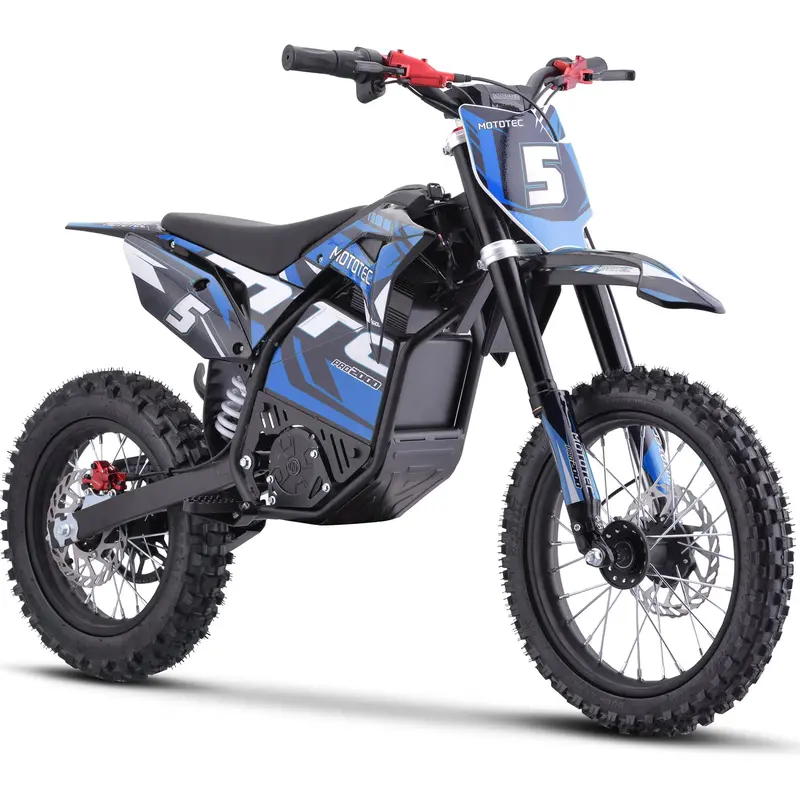 Mototec 60V Pro Electric Dirt Bike 2000W Lithium Blue 1