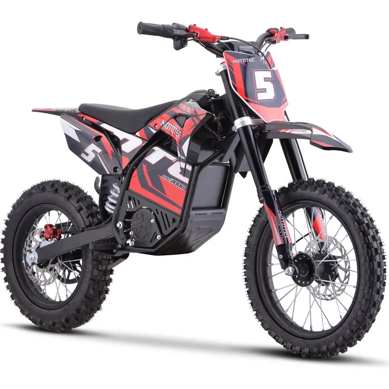 Mototec 60V Pro Electric Dirt Bike 2000W Lithium Red 1