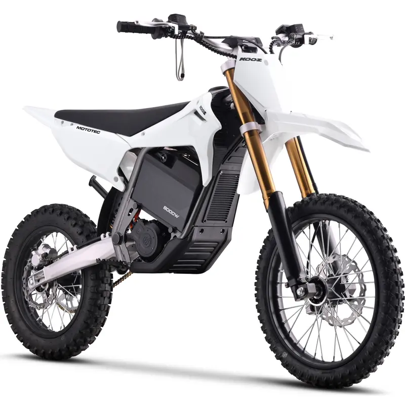 Mototec 72V 8000W Pro Electric Dirt Bike 17/14 Lithium White 1