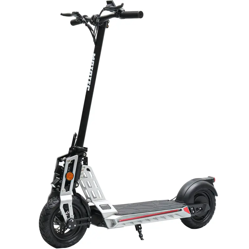 Mototec Free Ride 48V 600W Lithium Electric Scooter Silver 1