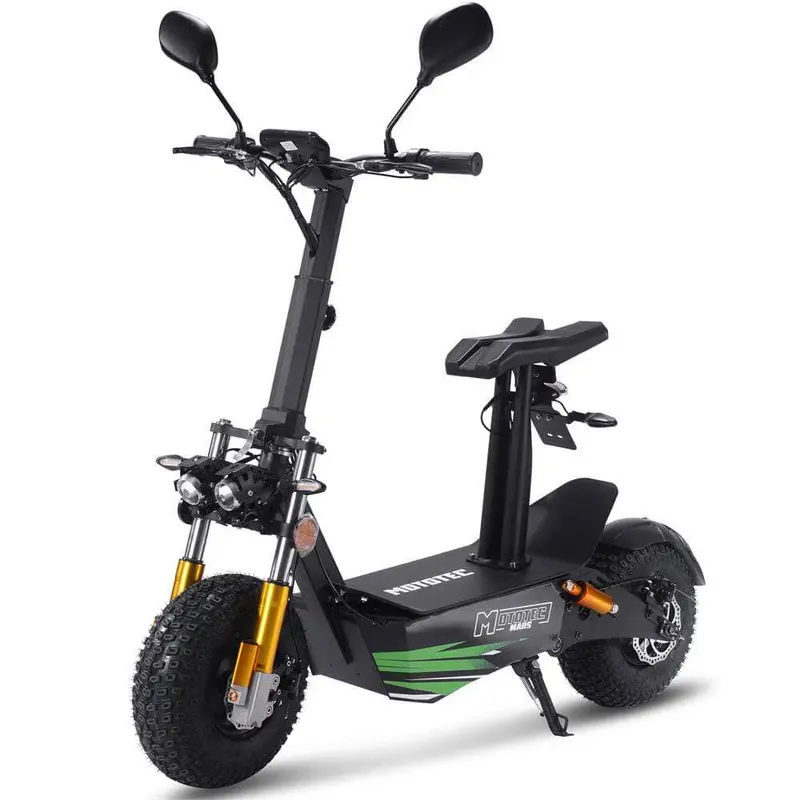 Mototec Mars 60V 3500W Electric Scooter - Fat Tire, Dual Headlights, Full Suspension 1