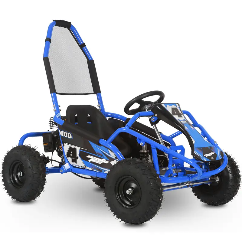 Mototec Mud Monster 98Cc Go Kart Full Suspension Blue 1