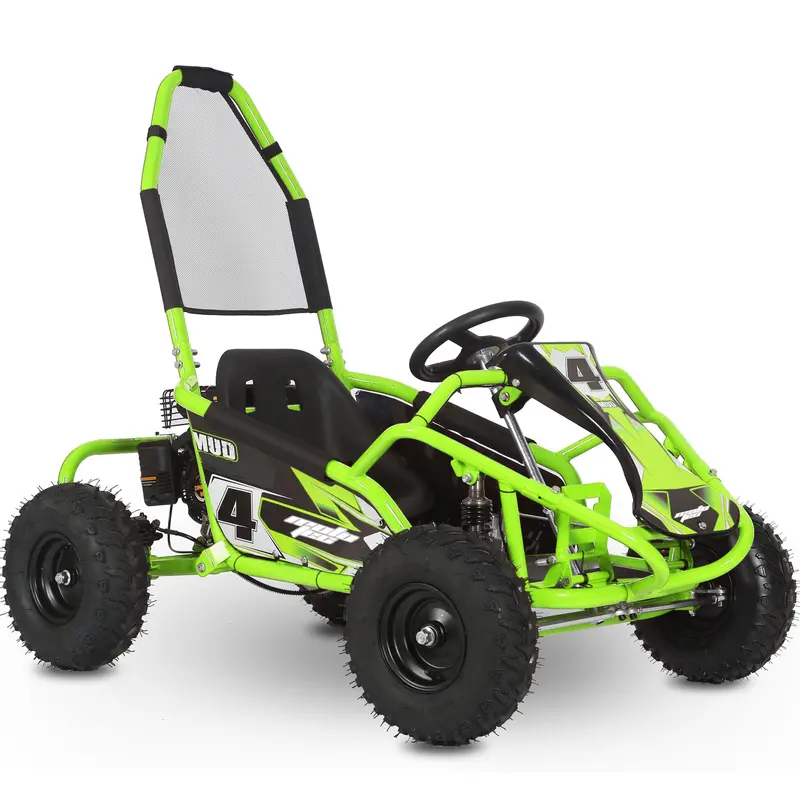 Mototec Mud Monster 98Cc Go Kart Full Suspension Green 1