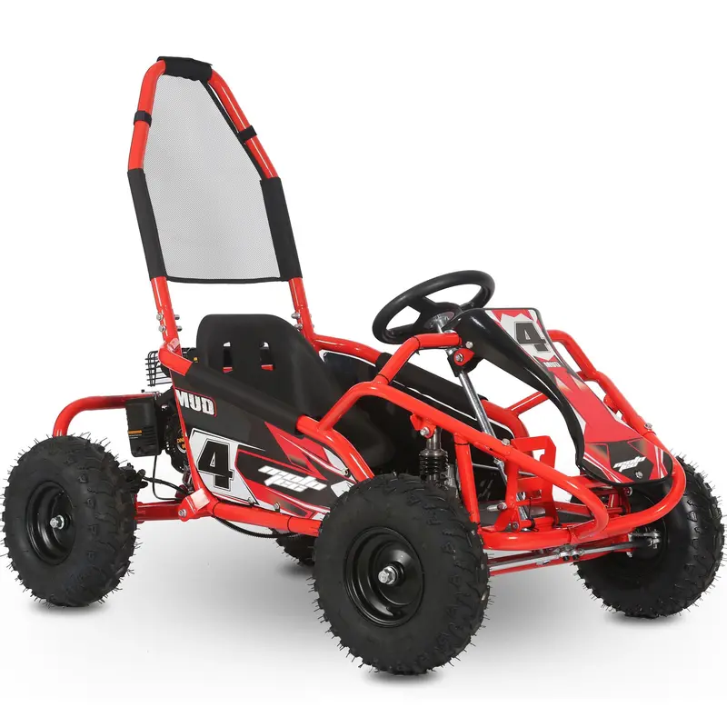 Mototec Mud Monster 98Cc Go Kart Full Suspension Red 1