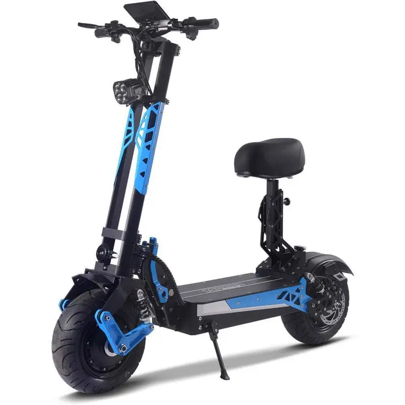 Mototec Switchblade 60V 4000W Foldable Lithium Electric Scooter - Removable Seat, Full Suspension 2