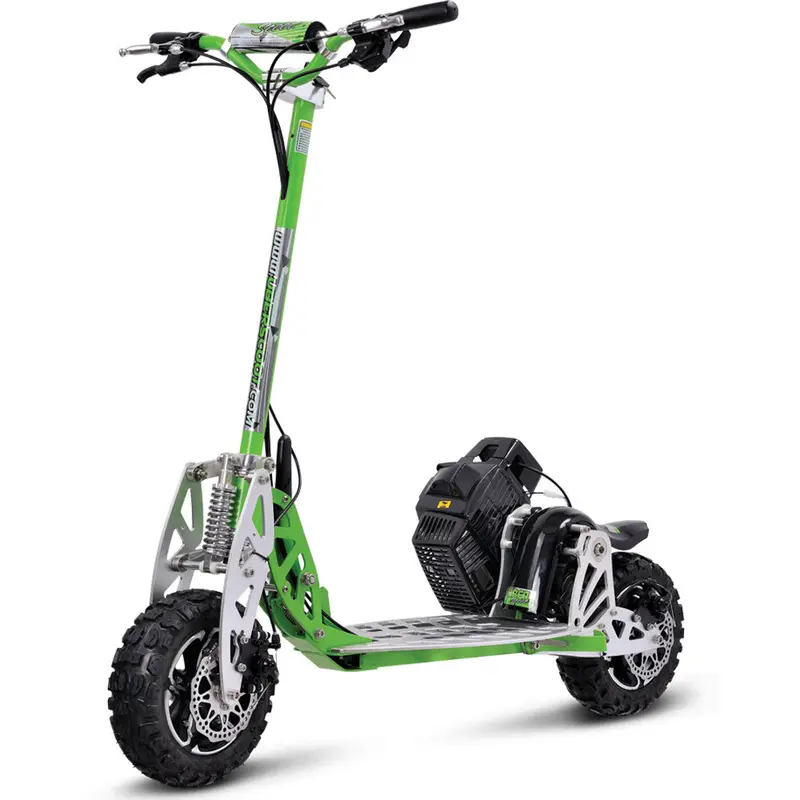 Mototec/Uberscoot 70X 2-Speed Gas Scooter Green 1