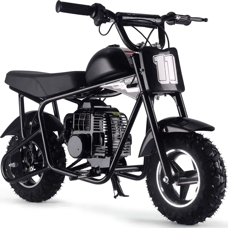 Mototec Urchin 49Cc 2-Stroke Kids Gas Mini Bike Black 1