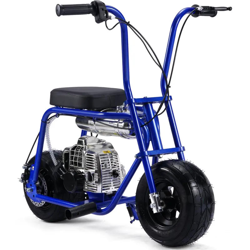 Mototec Wild Rover 49Cc 2-Stroke Kids Gas Mini Bike Blue 1