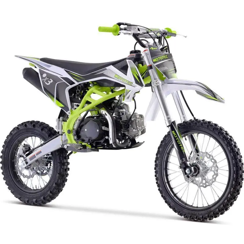 Mototec X3 125Cc 4-Stroke Gas Dirt Bike Green 1