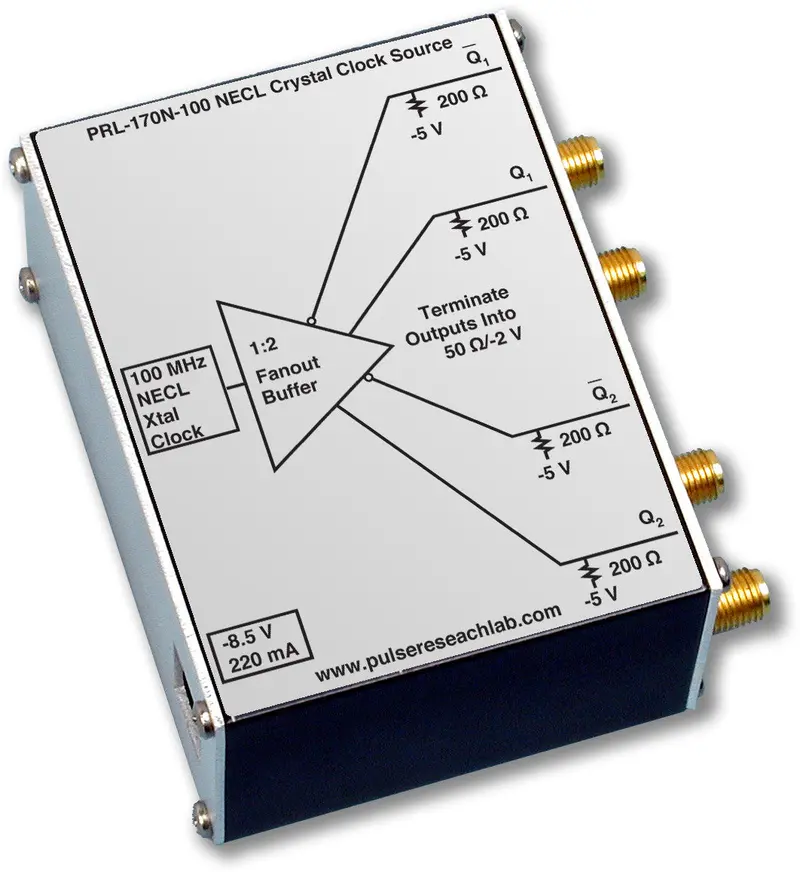 Necl Crystal Clock Source, 2 Channels, Sma Outputs 1