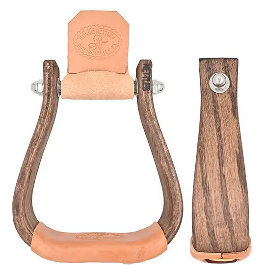 Nettles 2"  "The Chisholm" All Purpose Wooden Stirrups 1