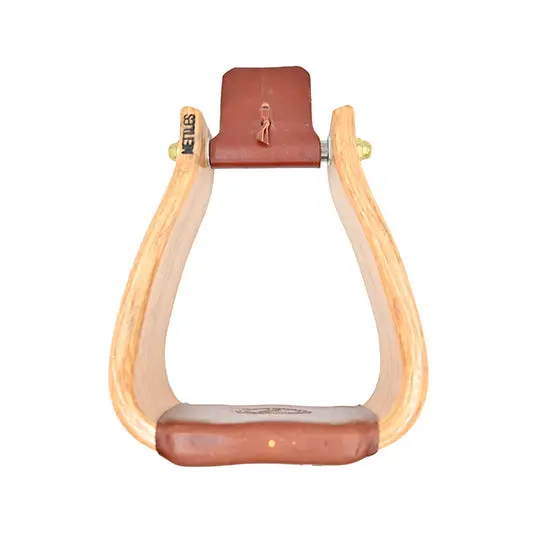 Nettles 4" Deep Roper Wooden Stirrups 2