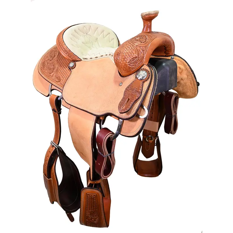 New! 14.5" Scott Thomas Team Roping Saddle 1