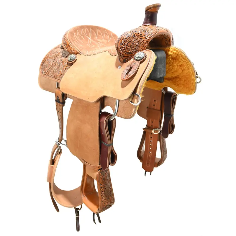 New! 14" Cactus Calf Roping Saddle 1