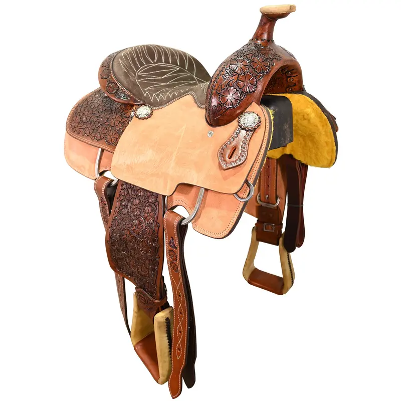 New! 14" Silver Royal By Tough-1 Holbrook Roping Saddle 1