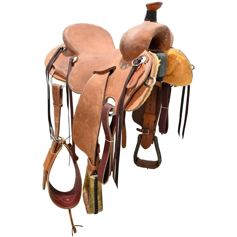 New! 15.5" Hr Custom Stripdown Ranch Saddle 1