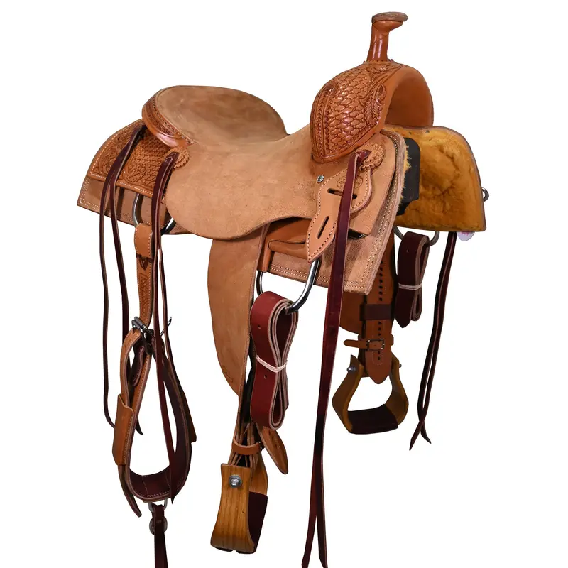 New! 15.5" Hud Roberts Signature Series Ranch Cutting Saddle 1