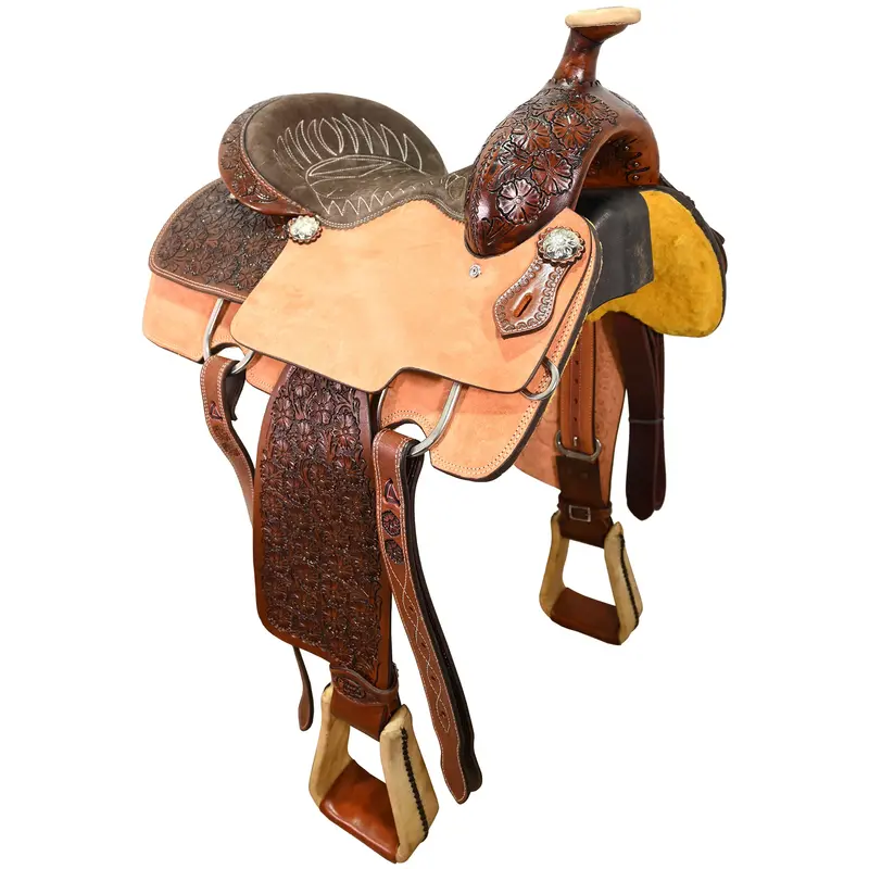 New! 15" Silver Royal By Tough-1 Holbrook Roping Saddle 1