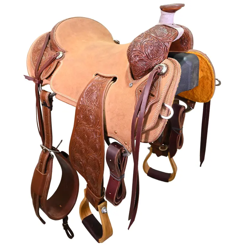 New! 16" Cactus Ranch Saddle 1