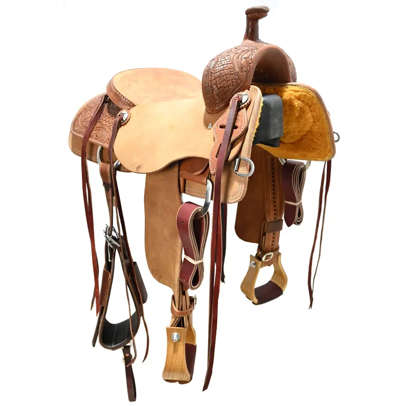 New! 16" Hud Roberts Signature Series Ranch Cutting Saddle 1