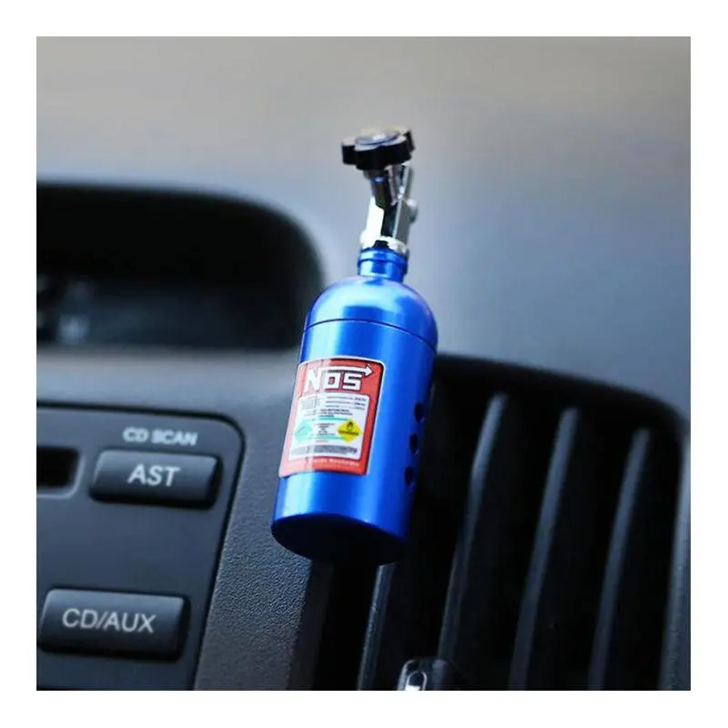 Nos Nitrous Bottle Air Freshener Clip-On – Racing Style Car Air Freshener With Lemon Scent 1