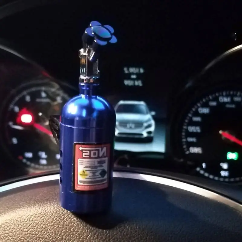 Nos Nitrous Bottle Air Freshener Clip-On – Racing Style Car Air Freshener With Lemon Scent 2