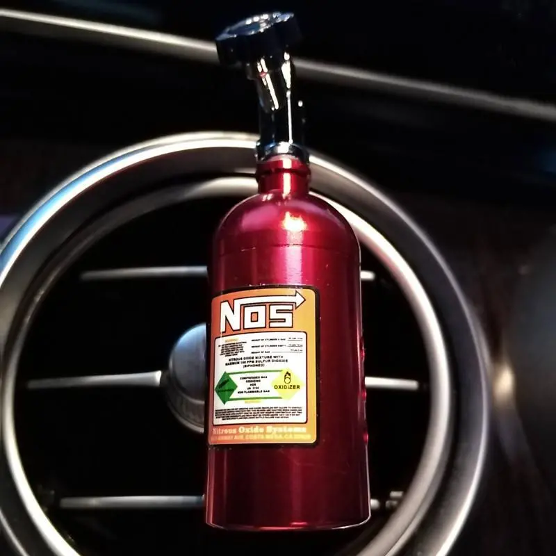 Nos Nitrous Bottle Air Freshener Clip-On – Racing Style Car Air Freshener With Lemon Scent 4