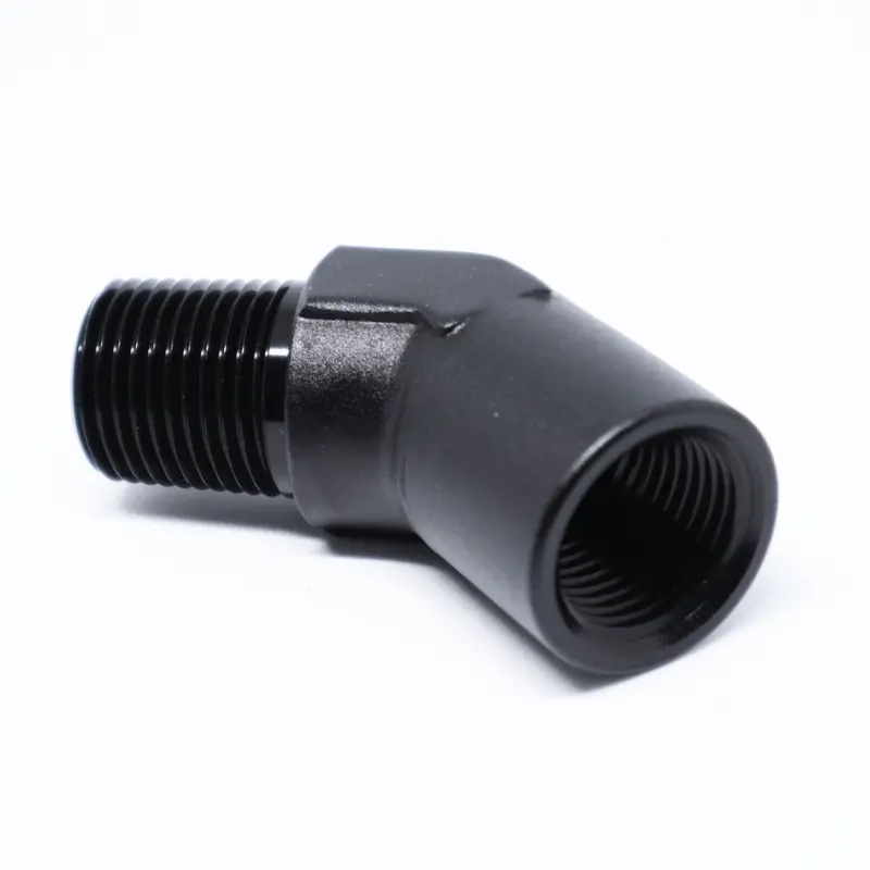 Npt Male To Npt Female Adapter, 45 Degree 1