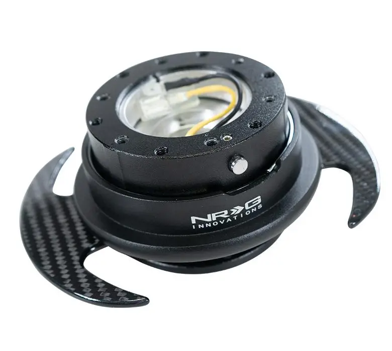 Nrg Quick Release Kit Gen 3.0 - Black Body / Black Ring W/ Carbon Fiber Handles 1