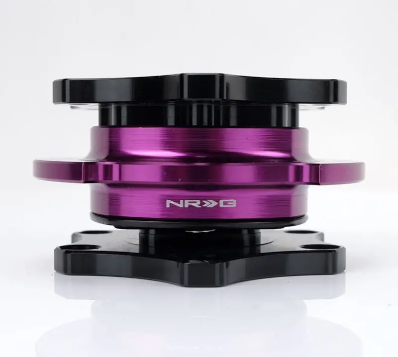 Nrg Quick Release Sfi Spec 42.1 - Shiny Black Body / Shiny Purple Ring 1