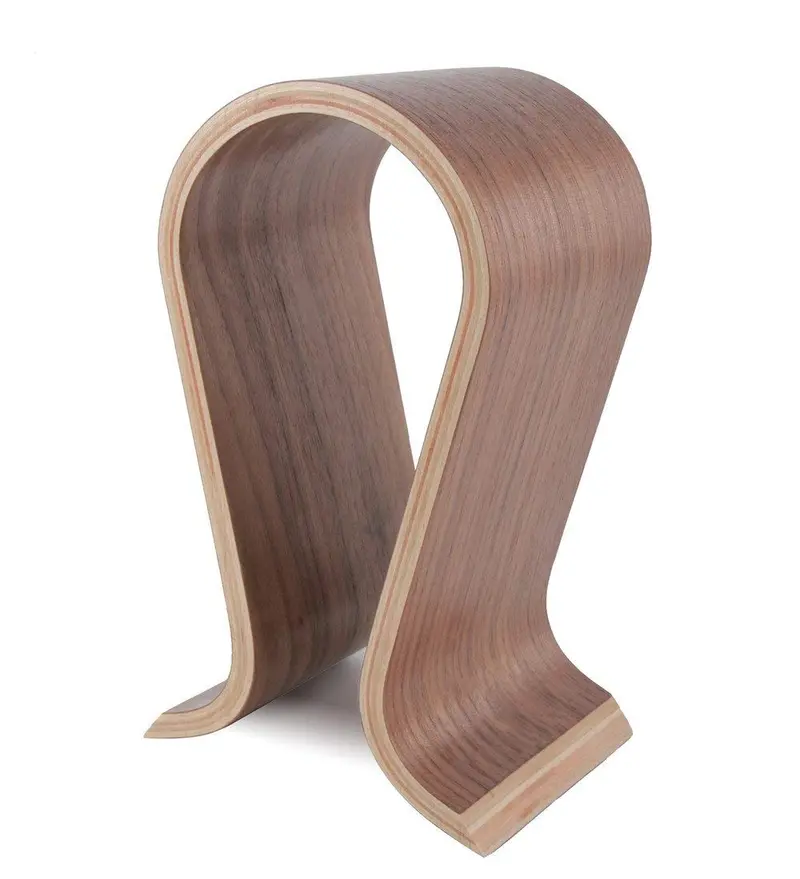 Omega Wooden Headphone Stand - Walnut 2