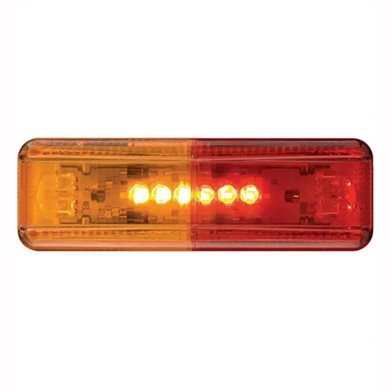 Optronics Red/Amber Led Thin Line Fender Mount Mrk/Clr Light 1